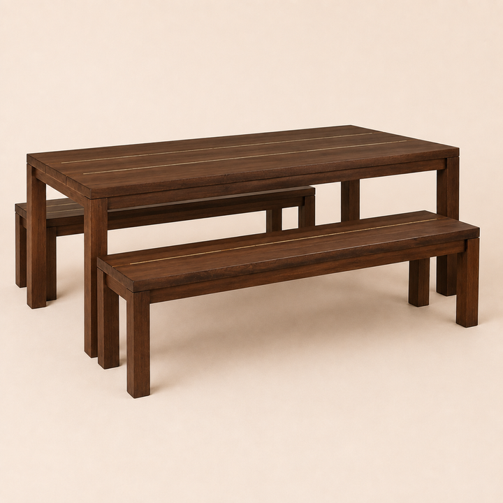 Kiaat Straight Leg Dining Table