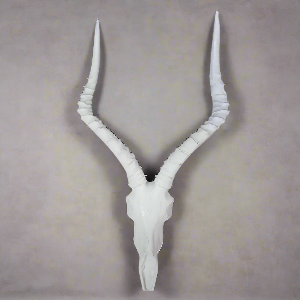 IMPALA Resin Cement Head
Majestic Decorative Piece
Add a touch of wildlife elegance to your space with this stunning IMPALA Resin Cement Head. Crafted with precision and detail, this piece features a beautiful white finish and impressive dimensions.
