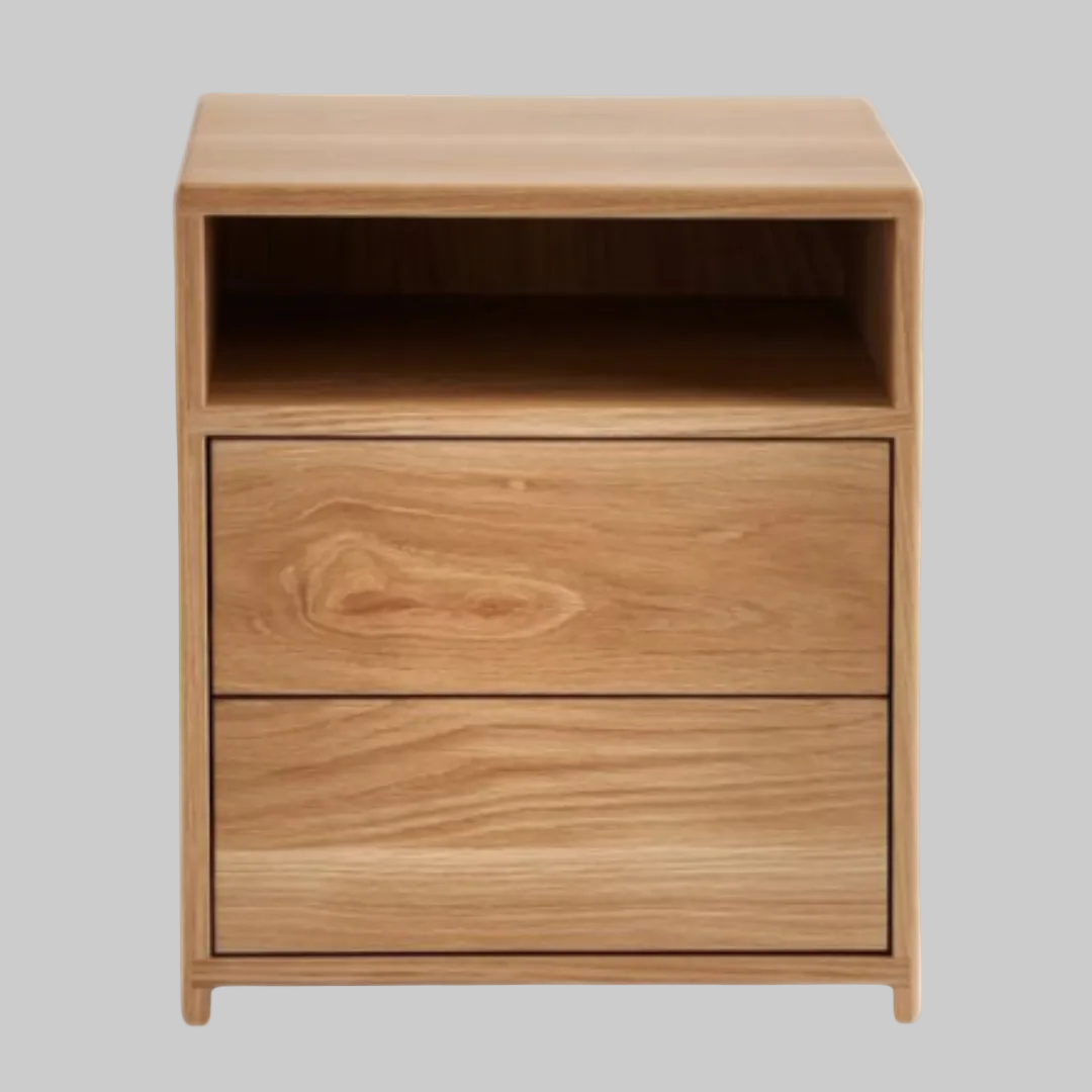 Karoi Oak Pedestal
Elevate Your Bedroom with Style and Functionality
Introducing our sleek Karoi Oak Pedestal 2-Drawer Bedside Pedestal, expertly crafted with high-quality sealants and finishes. Perfect for any bedroom, its compact dimensions (500W x 500D x 600H) provide ample storage without compromising on style.