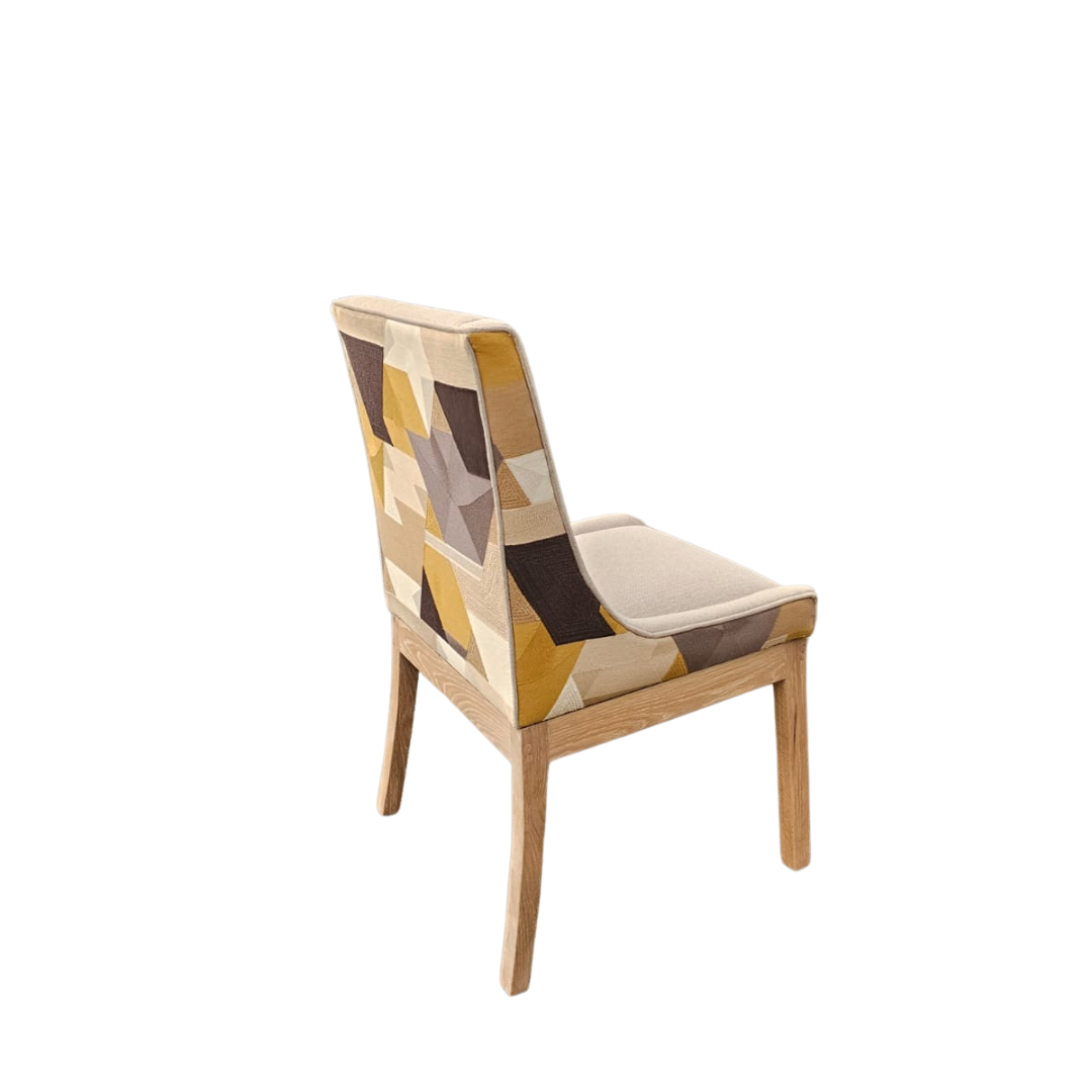 Nasira Chair Oak monocoat cotton white