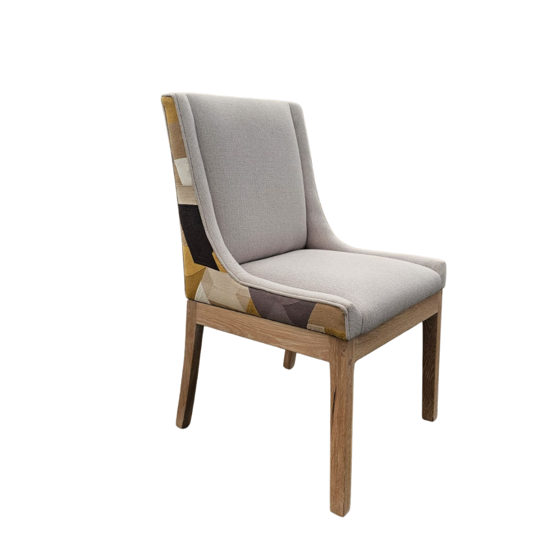 Nasira Chair Oak monocoat cotton white