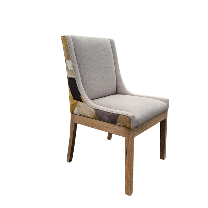 Nasira Chair Oak monocoat cotton white