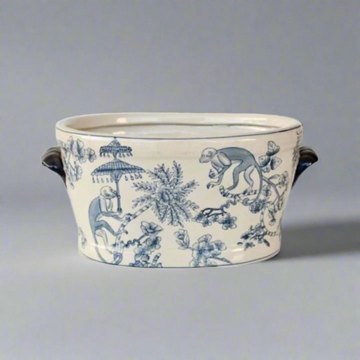 Large Blue Monkey Footbath Planter
Unleash the fun in your outdoor space with our Large Blue Monkey Footbath Planter! This vibrant resin planter features a playful monkey design that's sure to bring a smile to your face. With its spacious interior, you can showcase your favorite plants or flowers, adding a pop of color and personality to your patio, garden, or deck. Unique Boys