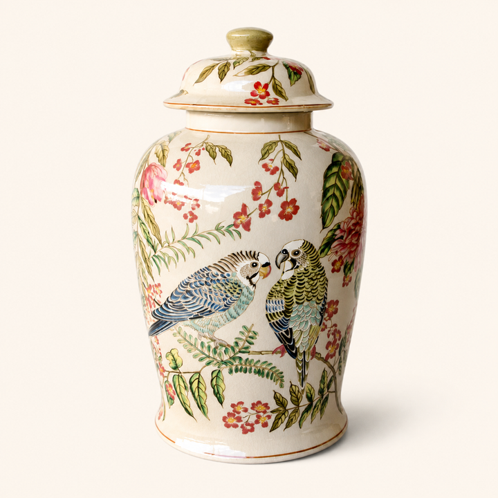 Large Budgie Ginger Jar