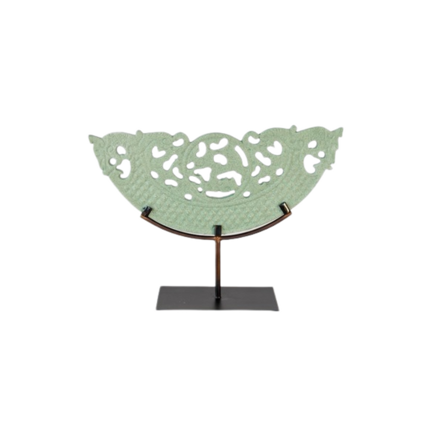 Medium Green Cut Out Sandstone on Metal Stand 29x40x10cm
Bring a touch of natural serenity to your space with the Medium Green Cut Out Sandstone on Metal Stand, a stunning piece measuring 29x40x10cm. The sandstone's natural beauty is perfectly complemented by the sturdy metal stand, creating a peaceful and stylish atmosphere in any room.