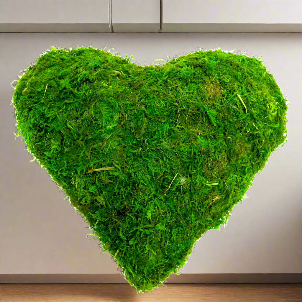 Heartthrob Moss Heart Decoration
Show your love and appreciation with the Heartthrob, a beautiful handmade moss heart decoration. This charming piece measures 25cm x 25cm x 8cm and features a lush, full shape covered in double-sided moss.