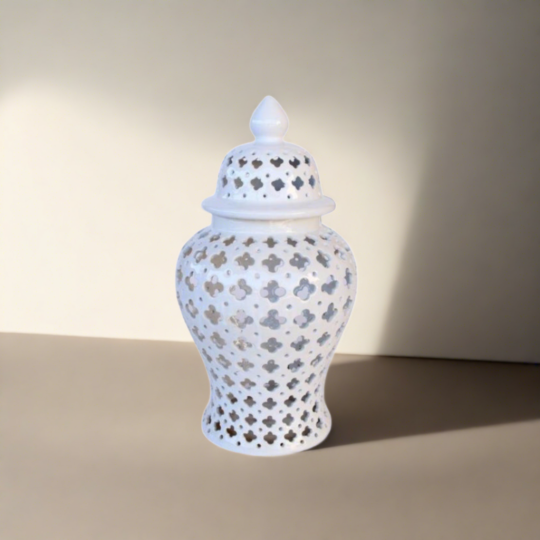 Medium White Cut-Out Ginger Jar
Add a touch of sophistication to your home with this exquisite Medium White Cut-Out Ginger Jar. Its sleek 45x23cm design features intricate cut-out patterns that create a beautiful interplay of light and shadow. The crisp white finish gives it a clean and elegant look that complements a variety of decor styles.
Perfect Accent Piece
Ideal for living rooms, dining rooms, or entryways
Adds a touch of refinement to your shelves or mantel
unique boys 
