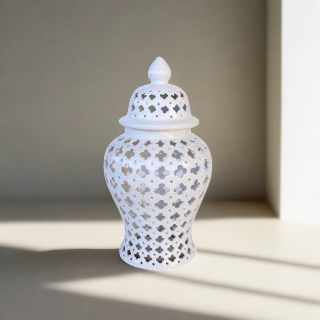 Medium White Cut-Out Ginger Jar
Add a touch of sophistication to your home with this exquisite Medium White Cut-Out Ginger Jar. Its sleek 45x23cm design features intricate cut-out patterns that create a beautiful interplay of light and shadow. The crisp white finish gives it a clean and elegant look that complements a variety of decor styles.
Perfect Accent Piece
Ideal for living rooms, dining rooms, or entryways
Adds a touch of refinement to your shelves or mantel
unique boys 