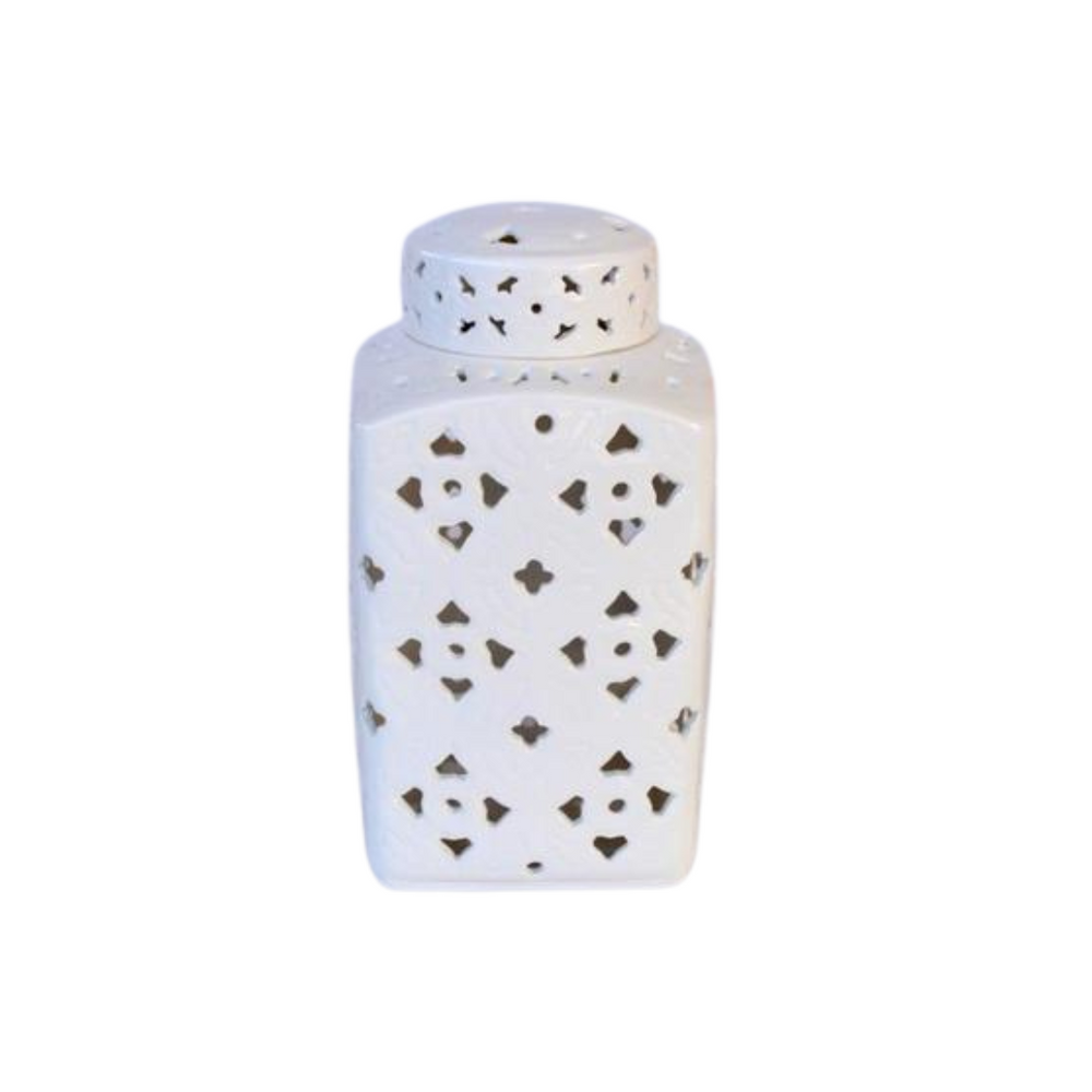 Elegant Medium White Cut-Out Square Jar with Lid
Elevate your home decor with our Medium White Cut-Out Square Jar with Lid, measuring 31x16x16cm. Crafted from high-quality materials, this jar features a unique cut-out square design that adds a modern touch to any space. Its spacious interior provides ample room for storage, keeping your items organized and easily accessible. unique boys 