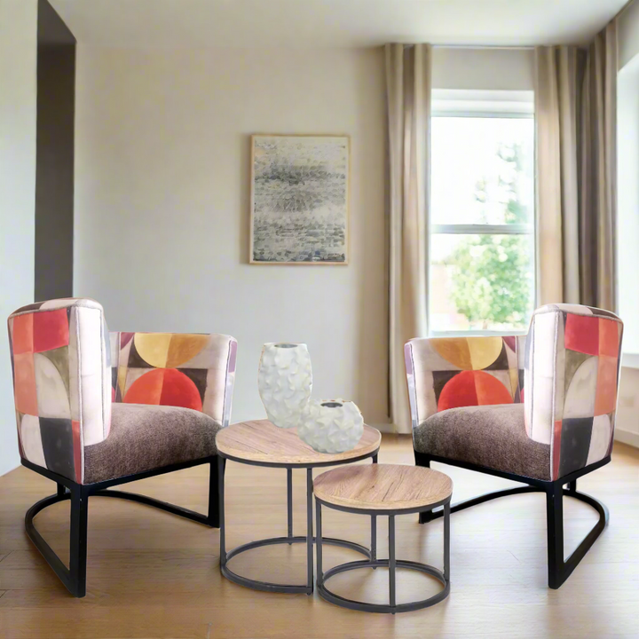 Metal Tub Chair
Timeless Comfort and Style
Elevate your living space with this expertly crafted Metal Tub Chair. This chair boasts a sturdy metal frame, ensuring durability and longevity. The seat is upholstered in premium Stuart Graham fabric, combining comfort and style.