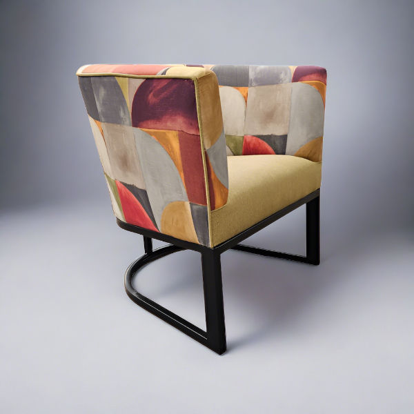 Metal Tub Chair with Stuart Graham Fabric: Timeless Elegance and Comfort
Elevate your living space with the stylish and comfortable Metal Tub Chair, expertly crafted with precision and quality. This timeless classic features a sturdy metal frame and durable Stuart Graham fabric upholstery, ensuring both style and comfort in any room.