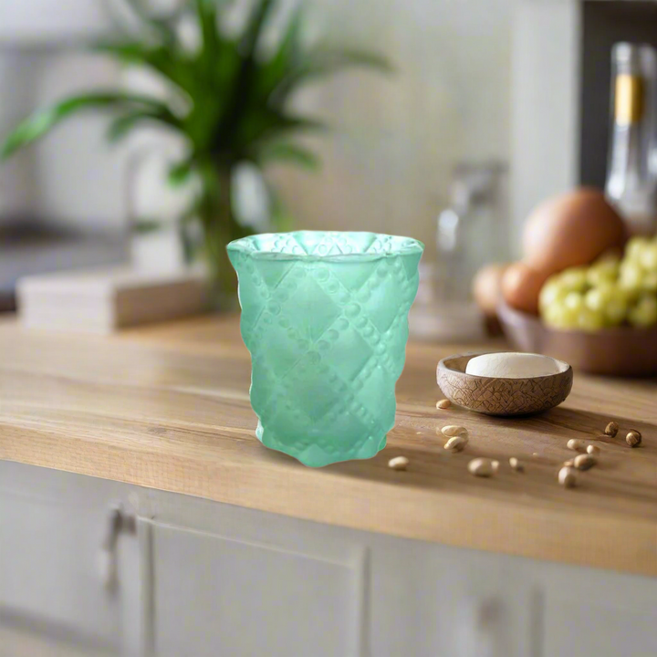 Mint Frost Tealight Candle Holder
Product Description
Illuminate your space with the serene Mint Frost Tealight Candle Holder. Crafted from stunning mint glass, its classic design adds a touch of elegance to any room.
Key Features: