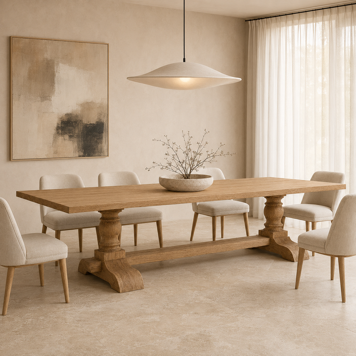 Oak Classic Centre Turned Leg Table