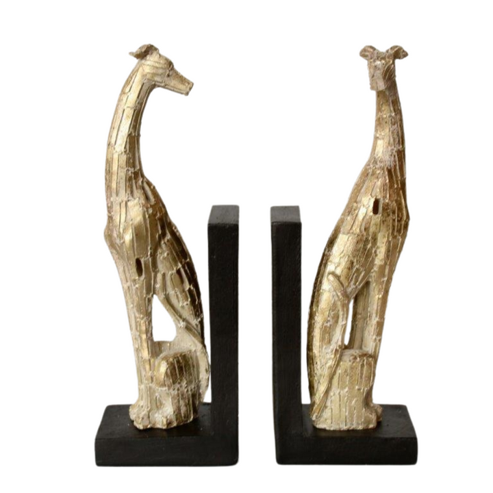 Pair of Dog Bookends - Champagne Colour
Elevate your bookshelf with our stylish Pair of Dog Bookends in Champagne Colour. Measuring 30 x21.5cm, these bookends are designed to securely hold your books in place while adding a sophisticated touch to your home decor. Unique Boys.