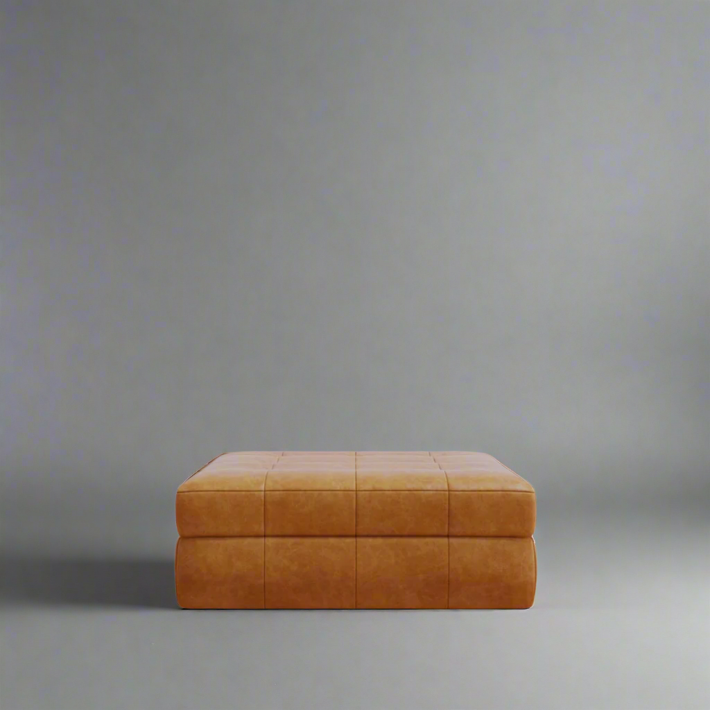 Parks Square Ottoman Full Grain Leather&nbsp;: Handcrafted Luxury for the Modern Home
Elevate your living space with our exquisite Zimbali Round Ottoman, meticulously handmade to transform your room into a serene retreat. Experience the perfect blend of style and comfort with our bespoke furniture.
Customize to Perfection:
Size: 1200 x 1200 x 500H or custom sizes to fit your unique space