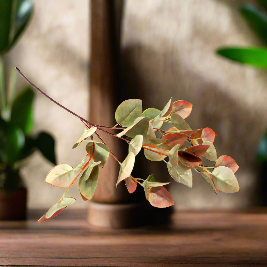 Product Description: Pomegranate Leaf
Bring the serenity of nature indoors with this stunning artificial Pomegranate Leaf. Featuring delicate green leaves gently tinged in pink, this gorgeous plant adds an elegant touch to any space.