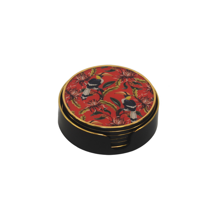 Coaster Round Red Toucan Set of 6
Add a pop of colour and sophistication to your home decor with this set of six round coasters featuring an eye-catching red toucan design. Constructed with premium, long-lasting materials, these coasters offer exceptional protection and longevity for your surfaces. unique boys 