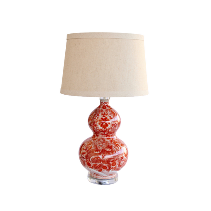Unique Boys Interiors
Red Chinese Bulb Shaped Lamp with Gold Shade
Add a touch of elegance and sophistication to your home with this stunning Red Chinese Bulb Shaped Lamp, paired with a luxurious gold shade. Standing at 77cm tall, this handcrafted lamp is the perfect statement piece for any lounge, bedroom, dining room, or reception area. Unique Boys.
