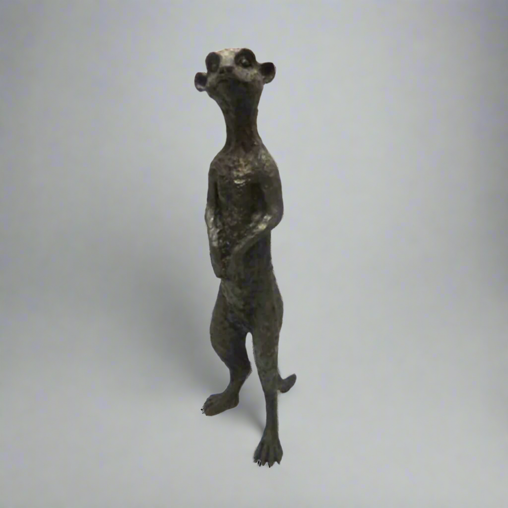 Riki Tiki Meerkat
Meet Riki Tiki Meerkat, the perfect addition to your home. Standing at 36.5cm tall and 11.5cm wide, this hand-cast meerkat is made from solid, recycled Earth Kind resin. With its beautiful bronze finish and unique meerkat-ish expression, this product not only adds African charm but also supports sustainable practices.
