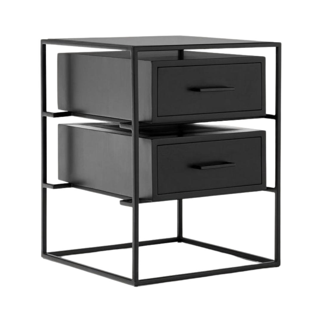 Riverview Metal Pedestal
Elevate Your Bedroom with Style and Functionality
Discover the perfect blend of style and functionality with our Riverview metal pedestal, expertly crafted with high-quality sealants and finishes. This versatile bedside pedestal is designed to fit seamlessly into any bedroom, providing ample storage without compromising on style.