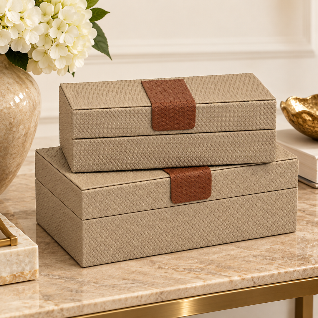 Shagreen Box Stone – Set of 2