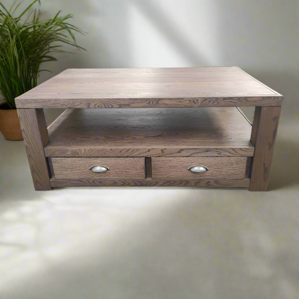 Soloblock classic coffee table red oak Unique Boys