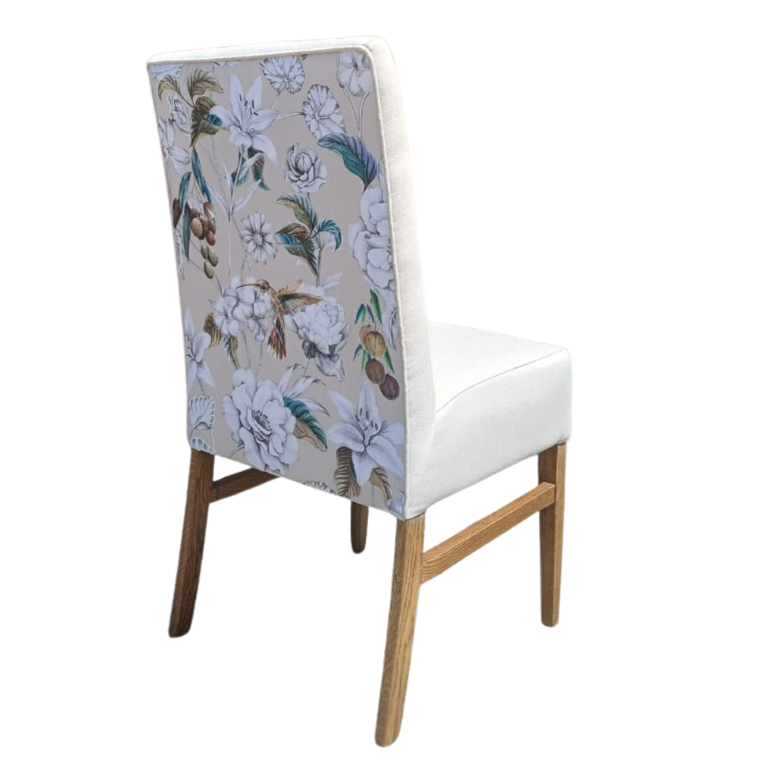 Swansea Upholstered Chair With Mercis & Floral Back