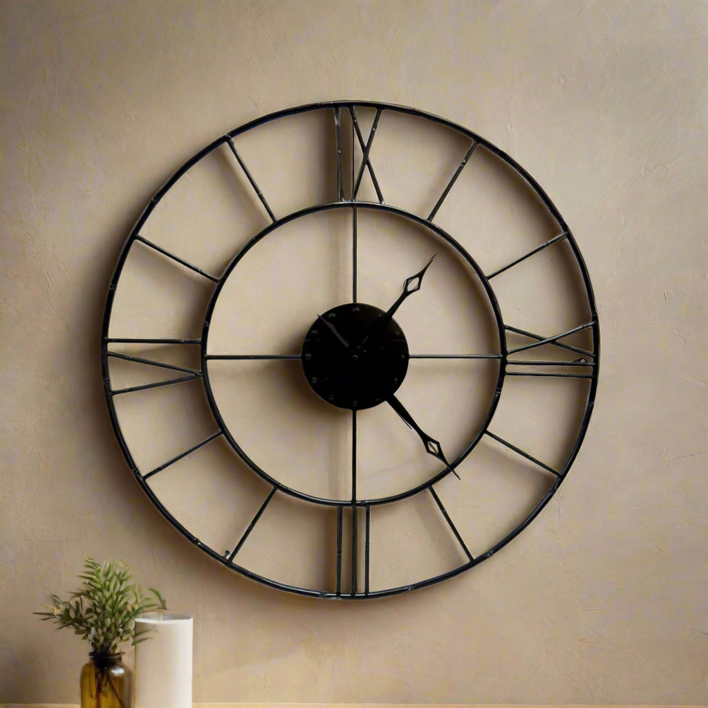 Introducing Time Live Metal Wall Clock
Elevate Your Home Decor with Style and Function
Add a touch of modern sophistication to your space with our stunning Time Live Metal Wall Clock. Measuring 70cm in diameter, this sleek and durable metal clock is perfect for keeping track of time in style.