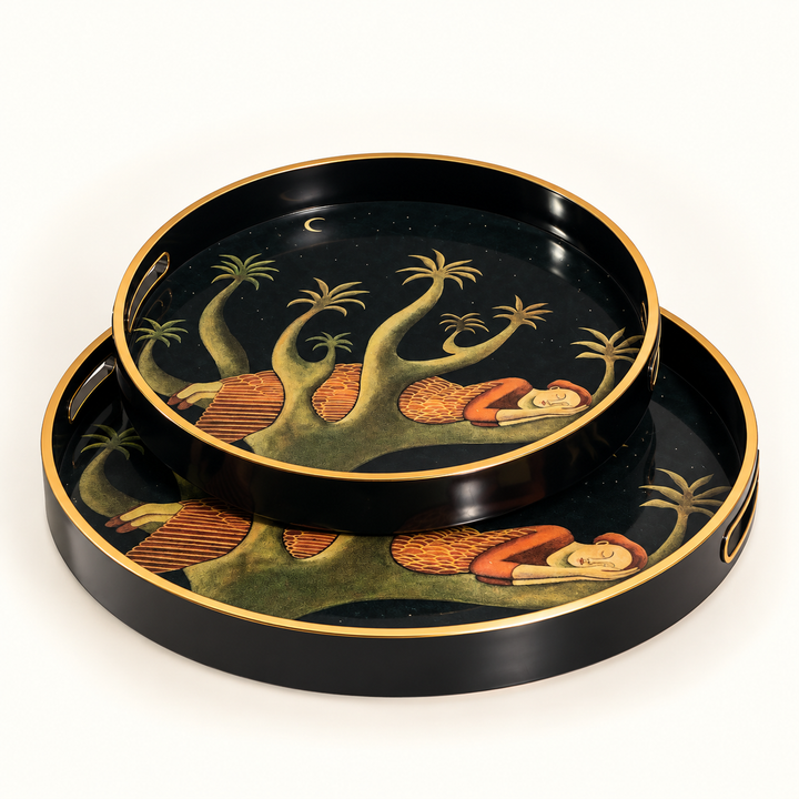 Tray Acrylic Round Dreamer Set of 2