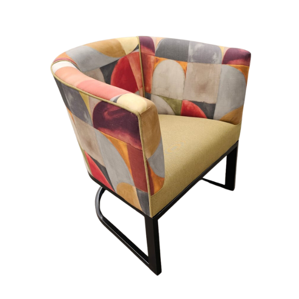 upholstered in durable Stuart Graham fabric