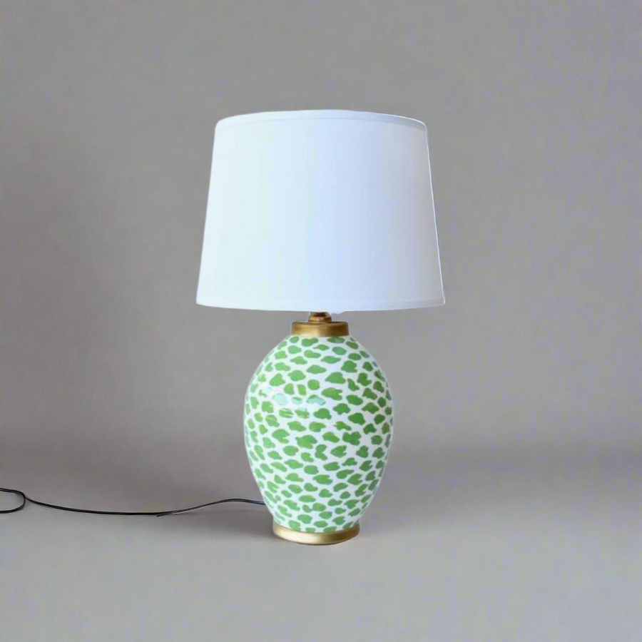 Unique Boys Interiors Lime Green &amp; White Blob Lamp Base
Elevate your home decor with our show-stopping Lime Green &amp; White Blob Lamp Base, expertly crafted by Unique Boys Interiors. This one-of-a-kind lamp features a playful blob design that adds a pop of color and whimsy to any room, paired with an elegant off-white shade that creates a harmonious balance.Unique Boys.