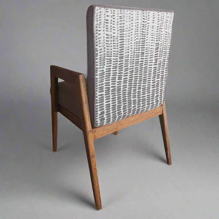 Milan Modern chair with Mercis Adelaide and Tribal chick back fabric