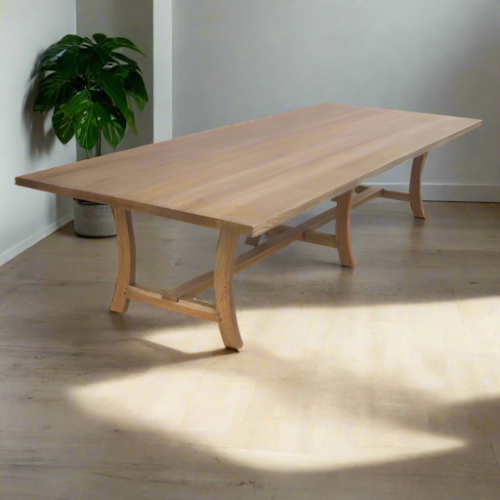 Kansas Oak leg table 3000mm x 1100mm