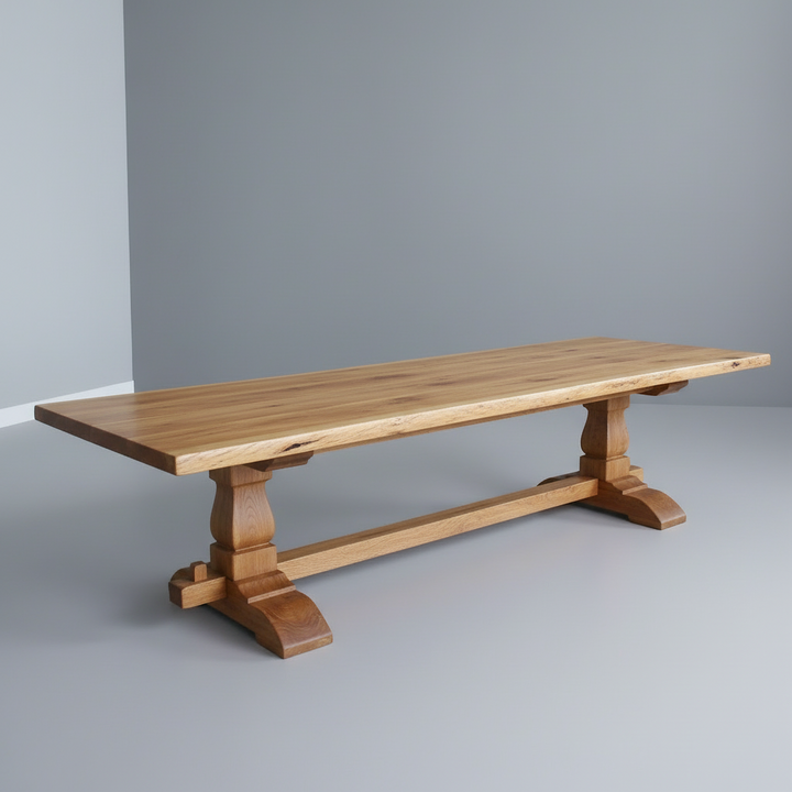 Kiaat Centre Turned Leg Table