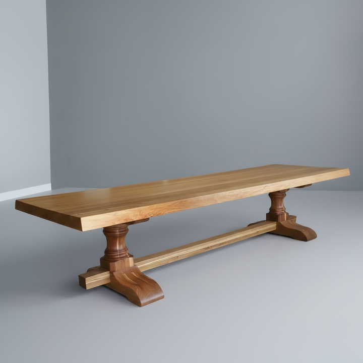 Kiaat Centre Turned Leg Table