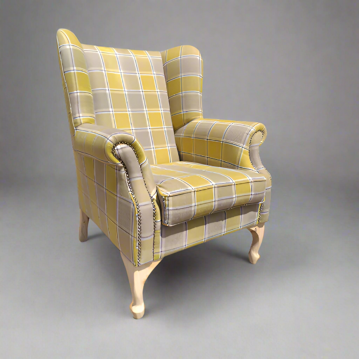 London Wingback Chair Yellow