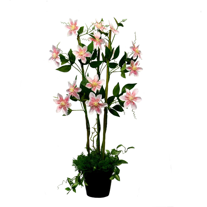Product Details: Pink Clematis Perfection
Description: A stunning artificial Pink Clematis plant with 15 flowers and 66 leaves, adding an elegant touch to any decor.
Material: Artificial
Size: 76cm height x 48cm width
Features:
15 beautiful flowers
66 lush green leaves
Bamboo bower with twining ferns and stripey green leaves
Uses:
Adding a touch of elegance to any space
Perfect for indoor decor, offices, or homes
Great for those who want low-maintenance plants
Store: Unique Boys, offering trendy decor that 