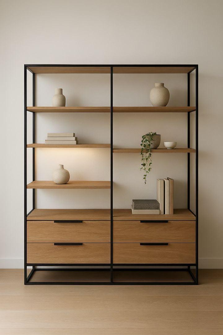 Modern Open New York Cabinet
