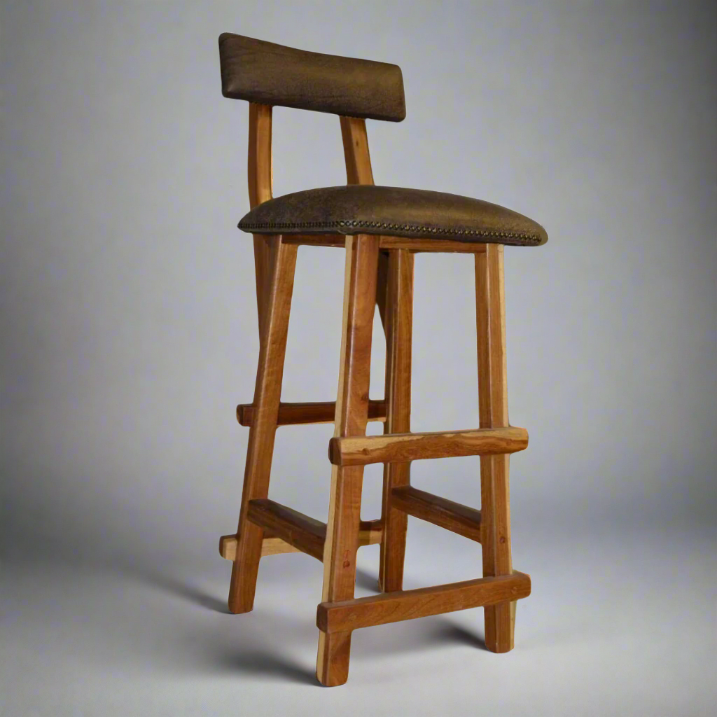 Woodlands Kiaat Classic Bar Stool Chair and Kitchen Chairs
Elevate your home or office with the stylish and comfortable Woodlands Kiaat Classic Bar Stool Chair and kitchen chairs. Crafted with high-quality Kiaat wood and luxurious leather upholstery, these chairs are designed to provide durable comfort and sophistication.