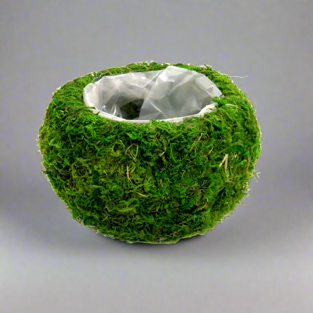 Product Description: Zara Ball Vase
Add a touch of greenery and freshness to any room with the beautiful Zara Ball Vase. This stunning, waterproof vase features a moss-covered exterior and a lined plastic interior, perfect for displaying small plants, flowers, or branches.