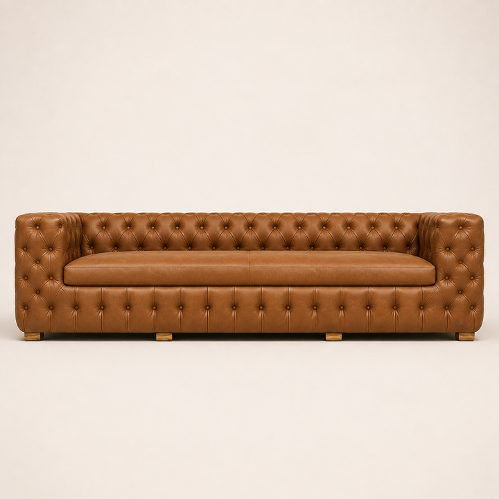 Alaska Fully Buttoned  Couch - side profile