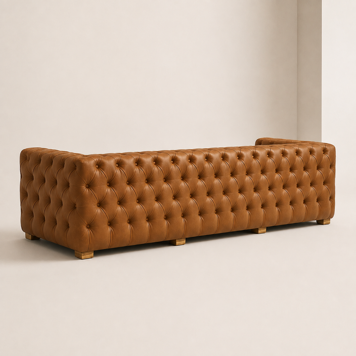 Alaska Fully Buttoned  Couch - rear angle