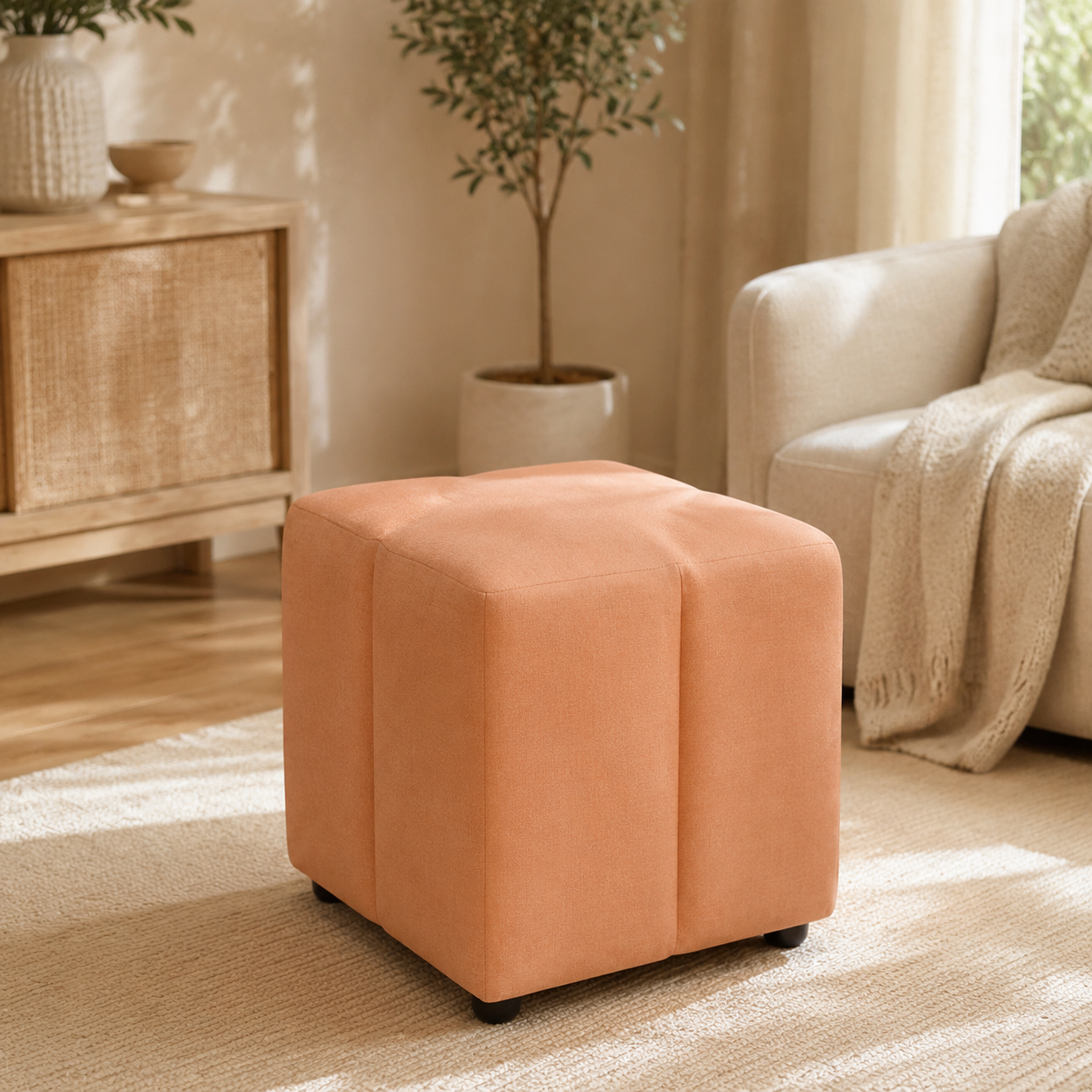 Anatolia Square Ottoman 500L x 400W x 500H — luxury lifestyle
