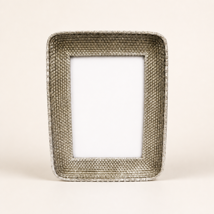 Artworks frame on a warm ivory catalogue background