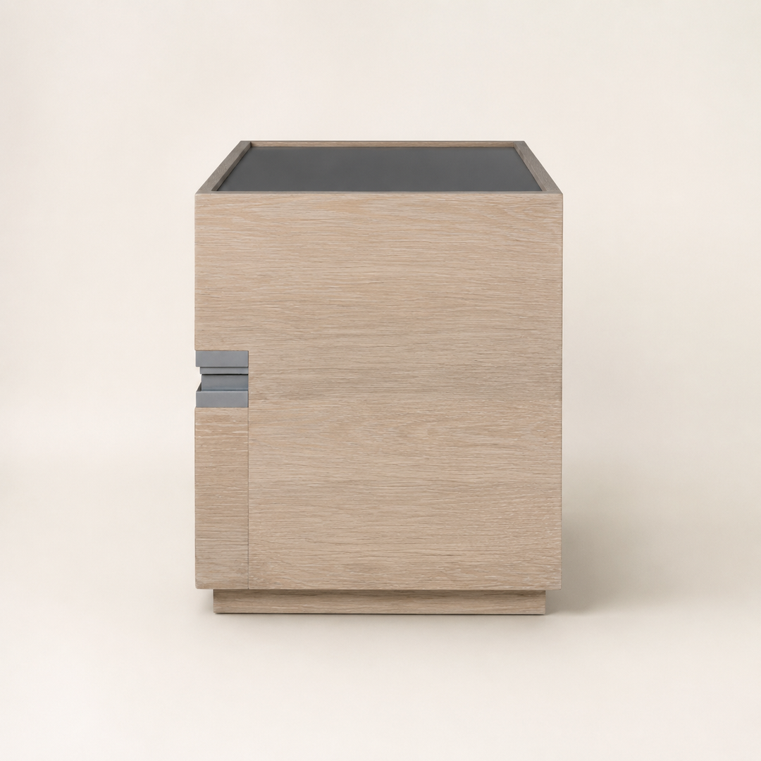 Berg Oak Pedestal — side profile