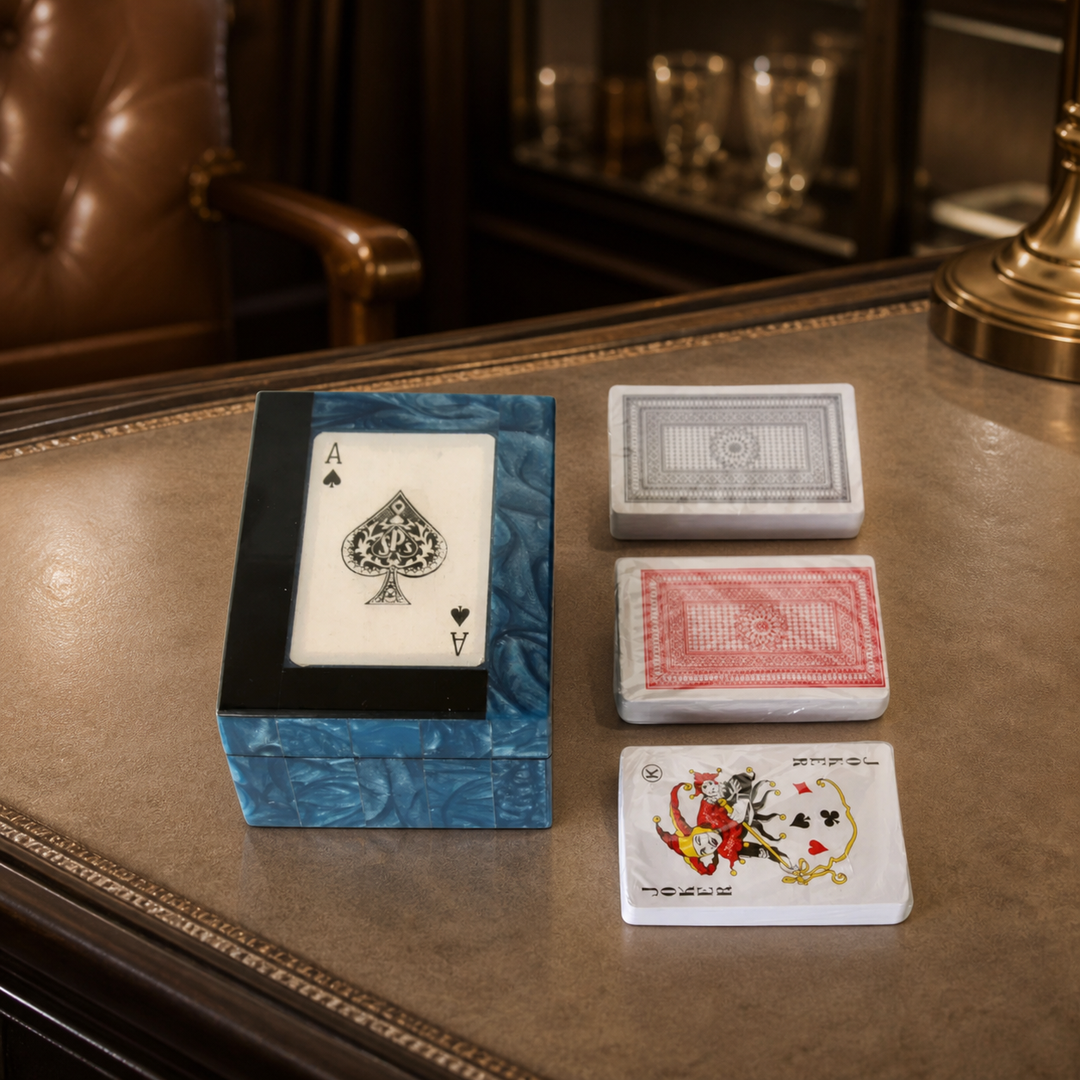 Blue &amp; black triple cardbox - luxury lifestyle
