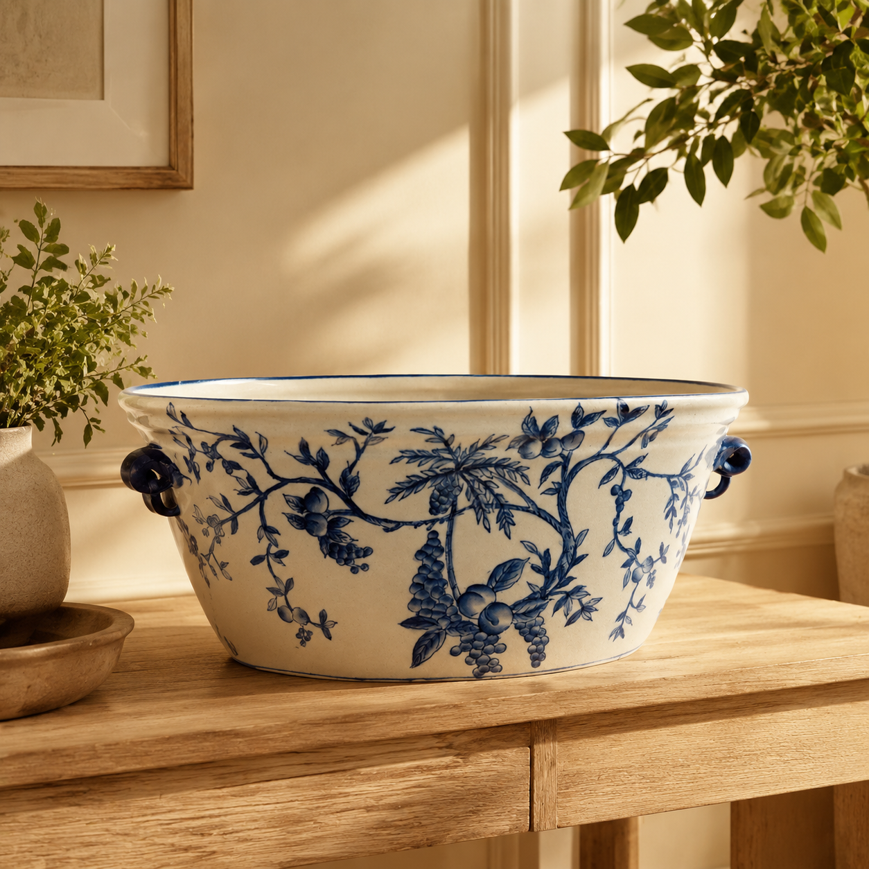 Blue Rhapsody Footbath in a warm luxury interior