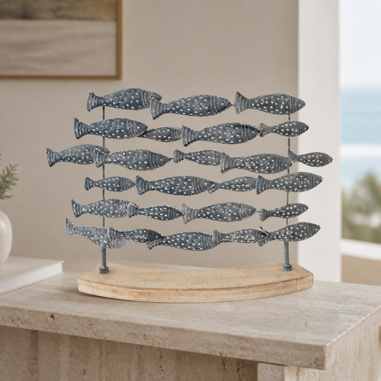 Blue Swimming Fish Ornament — luxury lifestyle image