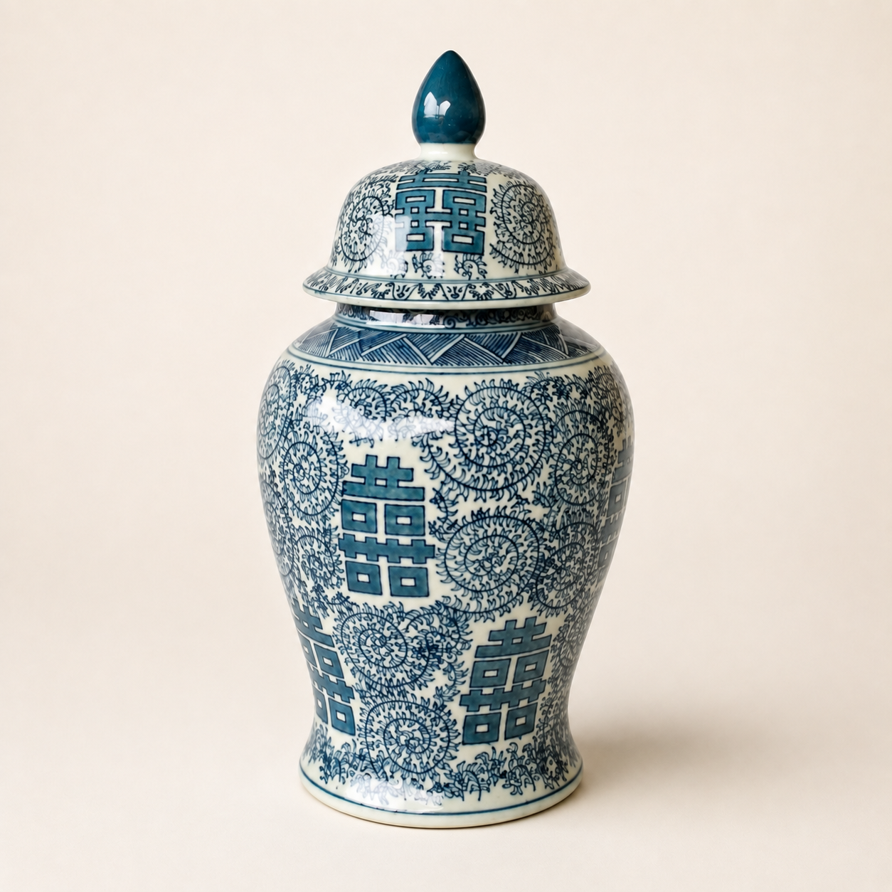Blue and White Chinese Ginger Jar 48x22cm – catalogue view | Unique Boys
