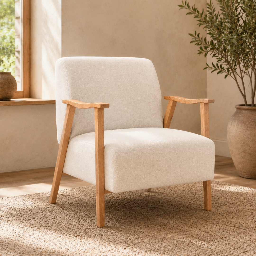 Bordeaux Occasional Chair - Mercis Linen Fabric - luxury lifestyle